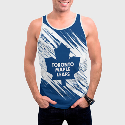 Мужская майка без рукавов Toronto Maple Leafs, / 3D-Белый – фото 3