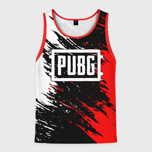 Мужская майка без рукавов PUBG / 3D-Красный – фото 1
