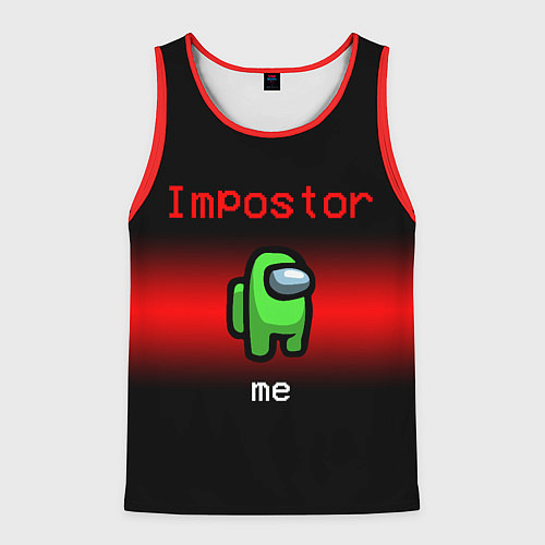 Мужская майка без рукавов AMONG US / 3D-Красный – фото 1