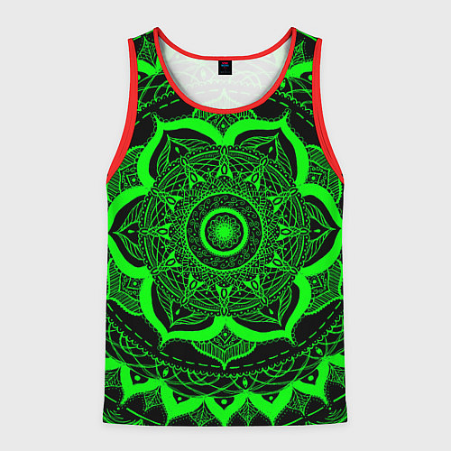 Мужская майка без рукавов Mandala / 3D-Красный – фото 1