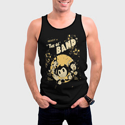 Майка-безрукавка мужская Bendy And The Ink Machine, цвет: 3D-черный — фото 2