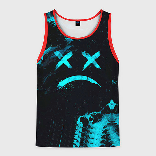 Мужская майка без рукавов Lil Peep / 3D-Красный – фото 1