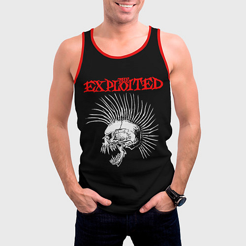 Мужская майка без рукавов The Exploited / 3D-Красный – фото 3