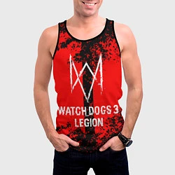 Майка-безрукавка мужская Watch Dogs: Legion, цвет: 3D-черный — фото 2