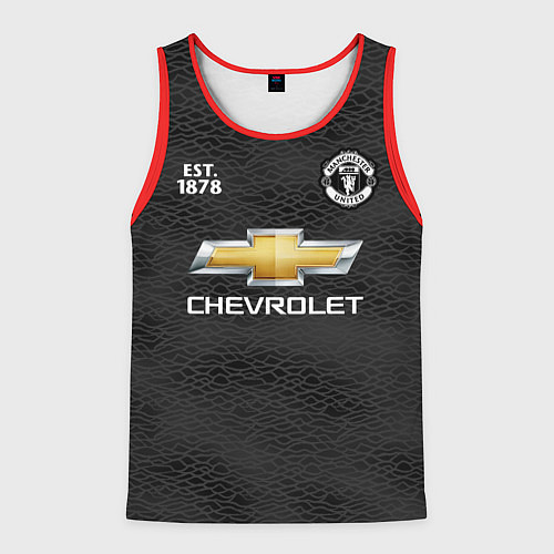 Мужская майка без рукавов MANCHESTER UNITED 2021 - AWAY / 3D-Красный – фото 1