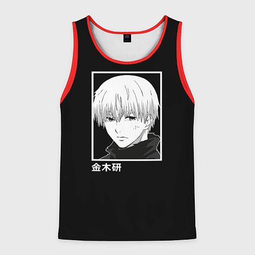 Мужская майка без рукавов Кен Канеки / 3D-Красный – фото 1