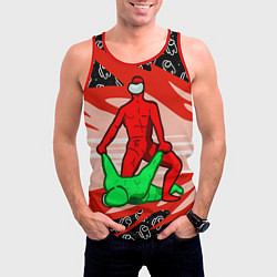 Майка-безрукавка мужская MASTER AMONG US, цвет: 3D-красный — фото 2