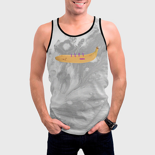 Мужская майка без рукавов ALFV / 3D-Черный – фото 3