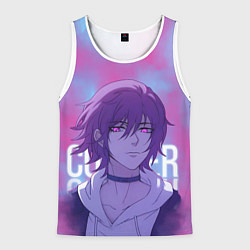 Майка-безрукавка мужская Courier, цвет: 3D-белый