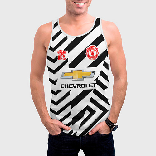 Мужская майка без рукавов MANCHESTER UNITED 2021 / 3D-Белый – фото 3