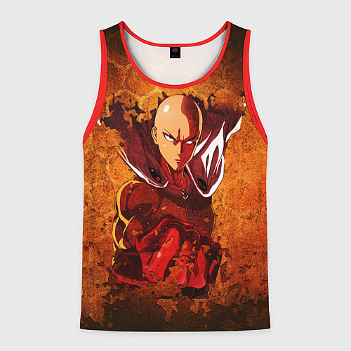 Мужская майка без рукавов Ванпанчмен / 3D-Красный – фото 1