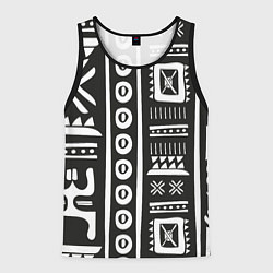 Майка-безрукавка мужская Этнический узор, цвет: 3D-черный