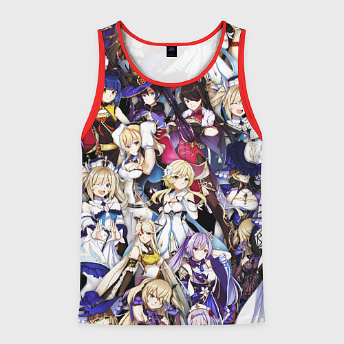 Мужская майка без рукавов GENSHIN IMPACT / 3D-Красный – фото 1