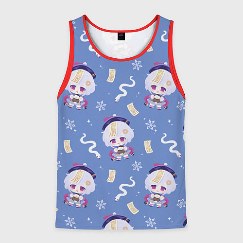 Мужская майка без рукавов Genshin Impact / 3D-Красный – фото 1