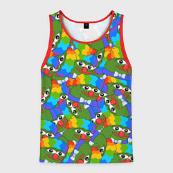 Майка-безрукавка мужская ПЕПЕ КЛОУН, цвет: 3D-красный