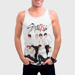 Майка-безрукавка мужская STRAY KIDS, цвет: 3D-белый — фото 2