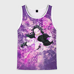 Майка-безрукавка мужская Незуко, Камадо, цвет: 3D-белый