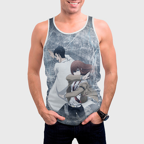 Мужская майка без рукавов Врата Штейна / 3D-Белый – фото 3