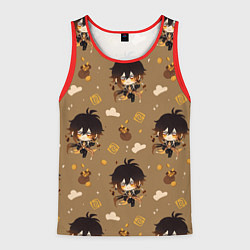 Майка-безрукавка мужская Чиби Чжун Ли, цвет: 3D-красный