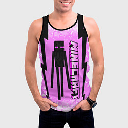 Майка-безрукавка мужская Minecraft, цвет: 3D-черный — фото 2