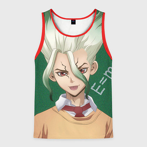 Мужская майка без рукавов Доктор Стоун / 3D-Красный – фото 1