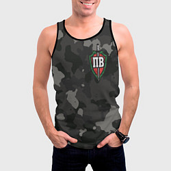 Майка-безрукавка мужская Пограничные войска, цвет: 3D-черный — фото 2