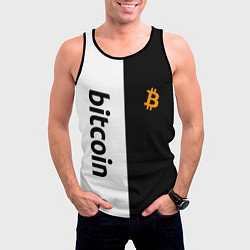 Майка-безрукавка мужская БИТКОИН BITCOIN Z, цвет: 3D-черный — фото 2