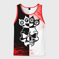 Майка-безрукавка мужская Five Finger Death Punch 5, цвет: 3D-красный