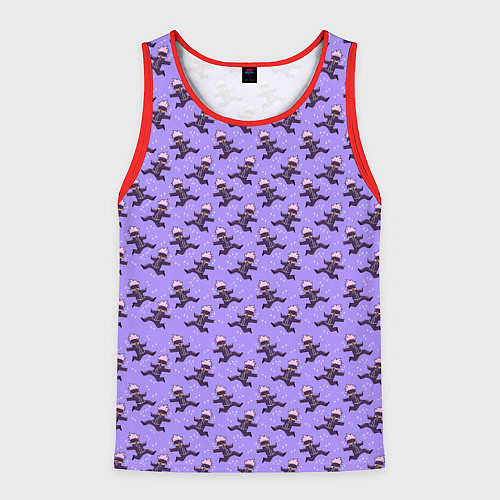 Мужская майка без рукавов ГОДЖО САТОРУ GOJO SATORU / 3D-Красный – фото 1