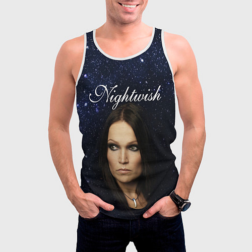 Мужская майка без рукавов Nightwish Tarja Turunen Z / 3D-Белый – фото 3