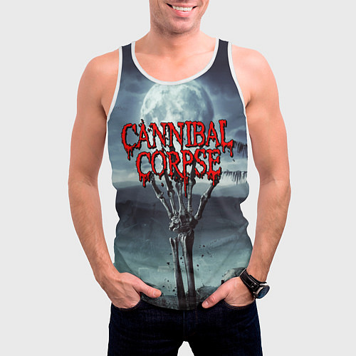 Мужская майка без рукавов CANNIBAL CORPSE / 3D-Белый – фото 3