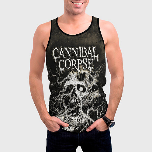 Мужская майка без рукавов Cannibal Corpse / 3D-Черный – фото 3