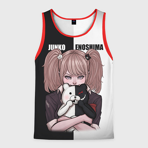 Мужская майка без рукавов MONOKUMA JUNKO / 3D-Красный – фото 1
