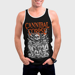 Майка-безрукавка мужская Cannibal Corpse, цвет: 3D-белый — фото 2