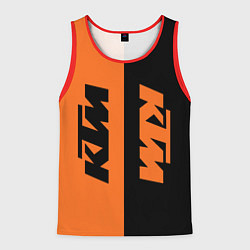 Майка-безрукавка мужская KTM КТМ Z, цвет: 3D-красный
