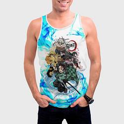 Майка-безрукавка мужская КЛИНОК РАССЕКАЮЩИЙ ДЕМОНОВ, цвет: 3D-белый — фото 2