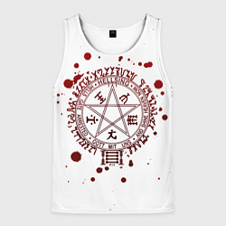 Майка-безрукавка мужская Хеллсинг, Печать Алукарда, цвет: 3D-белый