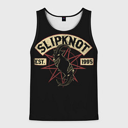 Майка-безрукавка мужская Slipknot 1995, цвет: 3D-черный