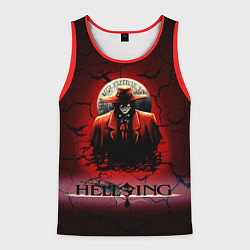 Майка-безрукавка мужская HELLSING $$$, цвет: 3D-красный