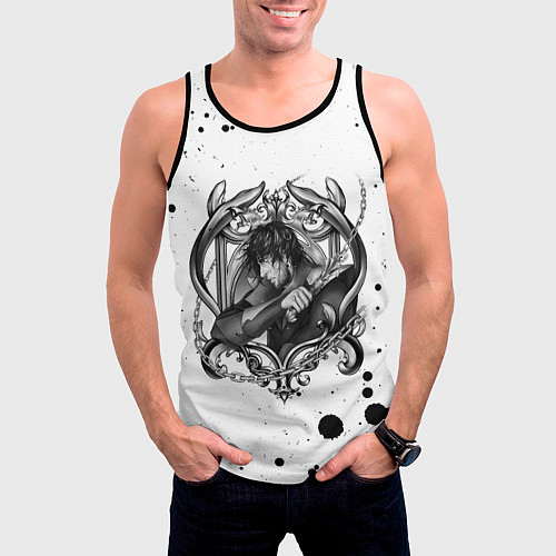 Мужская майка без рукавов Castlevania Trevor Belmont Z / 3D-Черный – фото 3