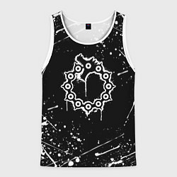 Майка-безрукавка мужская 7 СМЕРТНЫХ ГРЕХОВ МЕЛИОДАС, цвет: 3D-белый