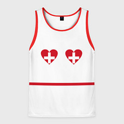 Майка-безрукавка мужская Медсестра, цвет: 3D-красный