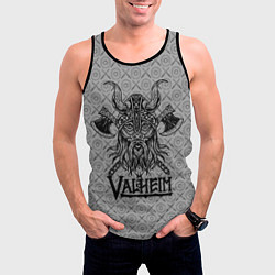 Майка-безрукавка мужская Valheim Viking dark, цвет: 3D-черный — фото 2