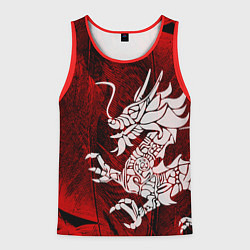 Майка-безрукавка мужская Chinese Dragon, цвет: 3D-красный