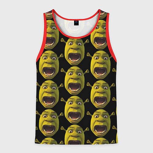 Мужская майка без рукавов Шрек навсегда / 3D-Красный – фото 1