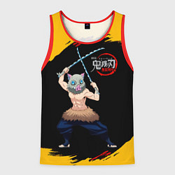 Майка-безрукавка мужская Иноске Хашибира Kimetsu no Yaiba, цвет: 3D-красный