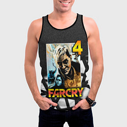 Майка-безрукавка мужская FARCRY 4 Пэйган Мин, цвет: 3D-черный — фото 2