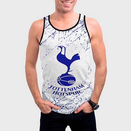 Мужская майка без рукавов Tottenham / 3D-Черный – фото 3