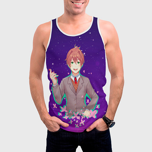 Мужская майка без рукавов Protagonist / 3D-Белый – фото 3