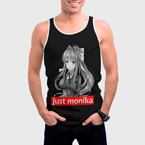 Мужская майка без рукавов Just Monika / 3D-Белый – фото 3